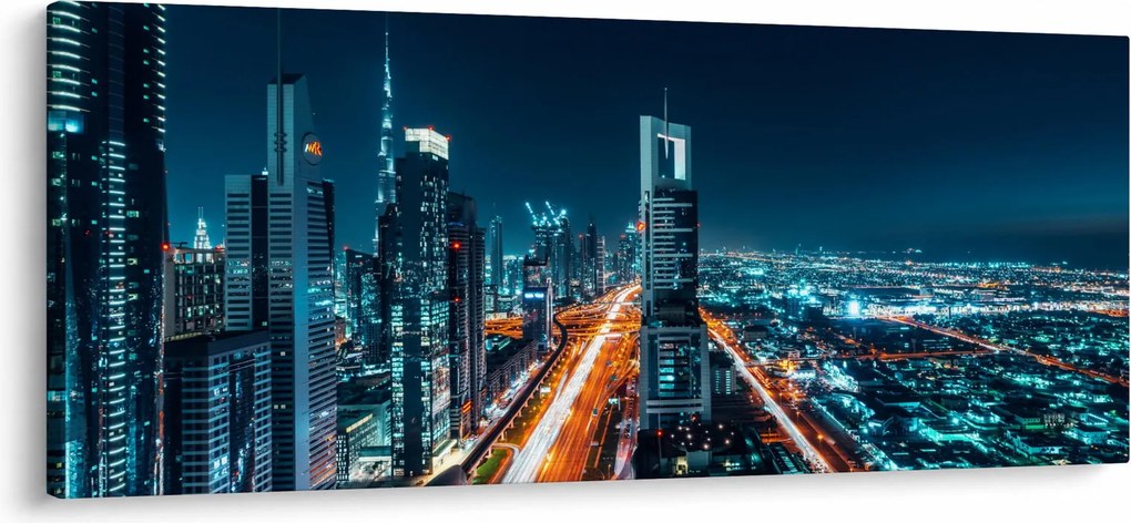 Obraz - Dubajská noc (120x50 cm)