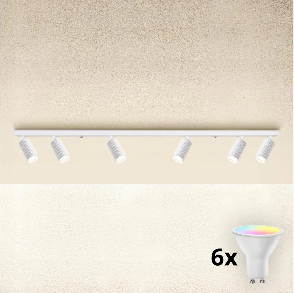 Brilagi - LED RGBW stmievateľné bodové svietidlo SELE MODERN 6xGU10/6,5W/230V Wi-Fi biela