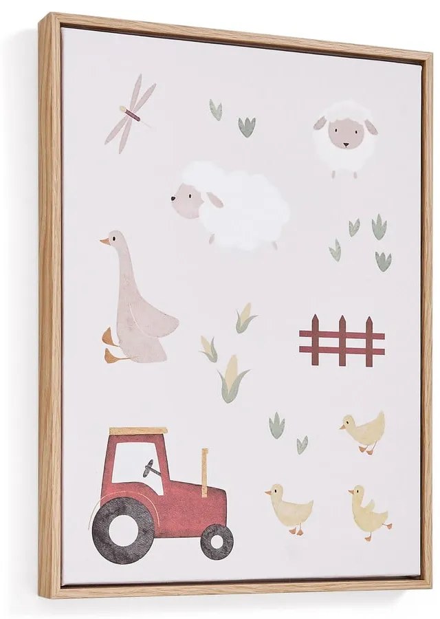 Detský obrázok 30x40 cm Pecky – Kave Home