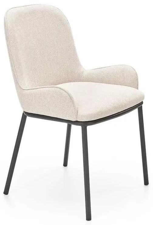 Stolička K481 tkanina/kov béž 54x60x83