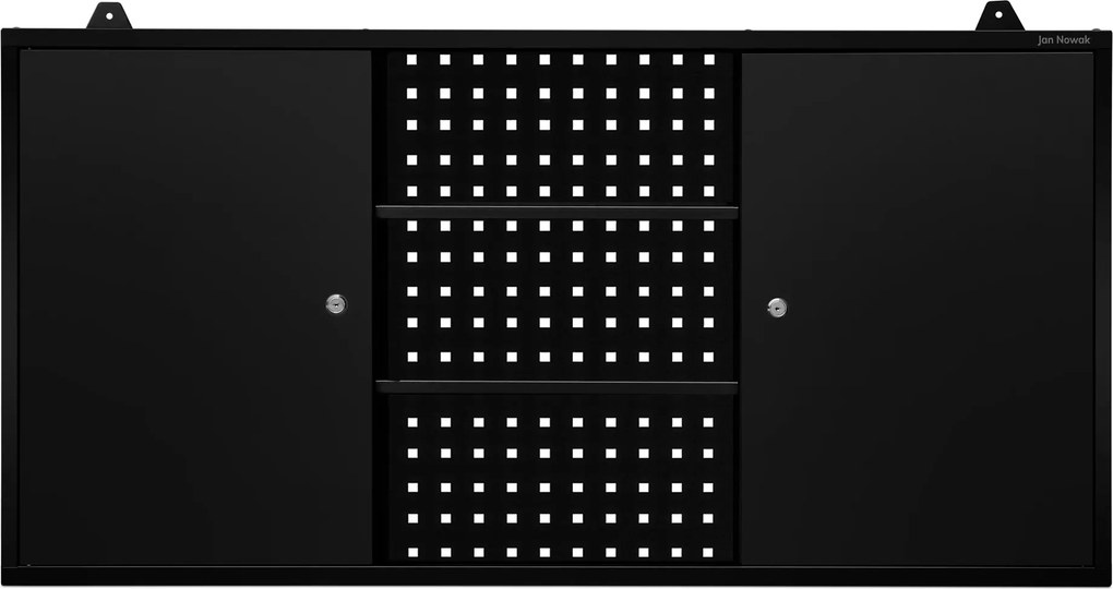 Visiaca dielenská skrinka, čierna, 1200x600x200 mm: BEN All Black