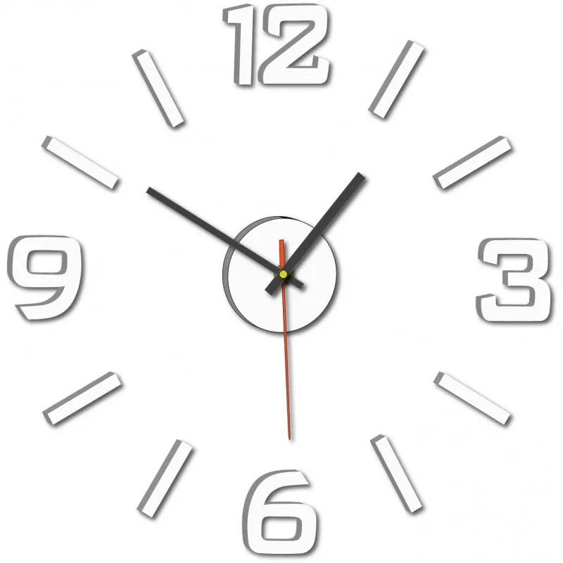 Nalepovacie nástenné hodiny z akrylu – moderné 3D plexi hodiny | SENTOP X0089