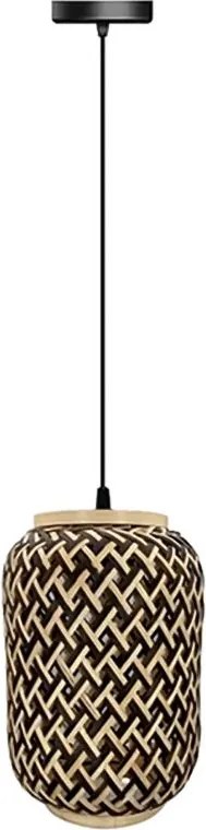 Toolight Toolight, stropné svietidlo 1xE27 APP1424-1CP, čierna-hnedá, OSW-02416