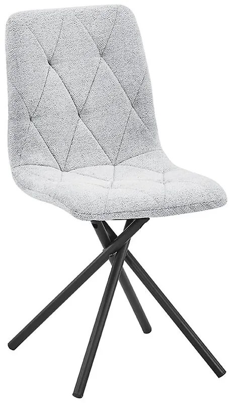 Stolička Luna Svetlošedá Raven 06