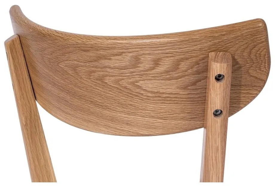 Jedálenská stolička z dubového dreva so šedým sedákom Arch - Bonami Essentials