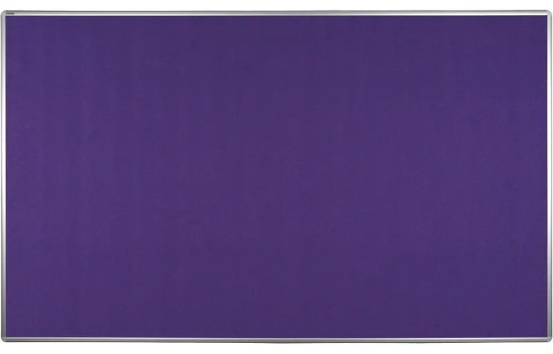 Textilná nástenka ekoTAB v hliníkovom ráme, 2000 x 1200 mm, fialová