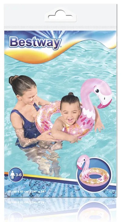 Lean Toys Bestway nafukovacie koleso – pelikán 36306