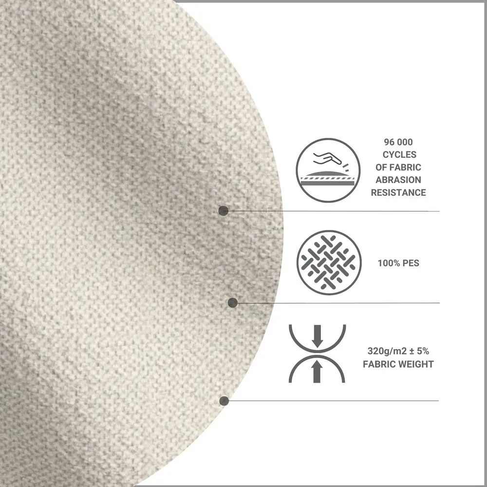 Béžová čalúnená jednolôžková posteľ 90x200 cm Alba – Maison de Rêve