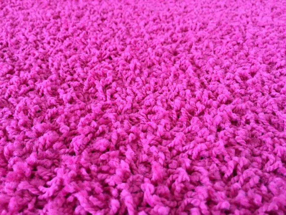Vopi koberce Metrážový koberec Color Shaggy růžový - Rozměr na míru bez obšití cm