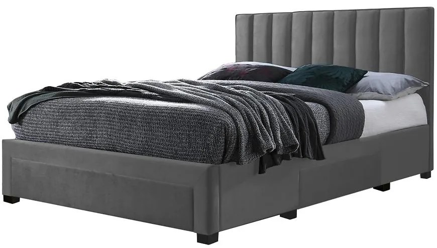 Posteľ Grace 160 sivá