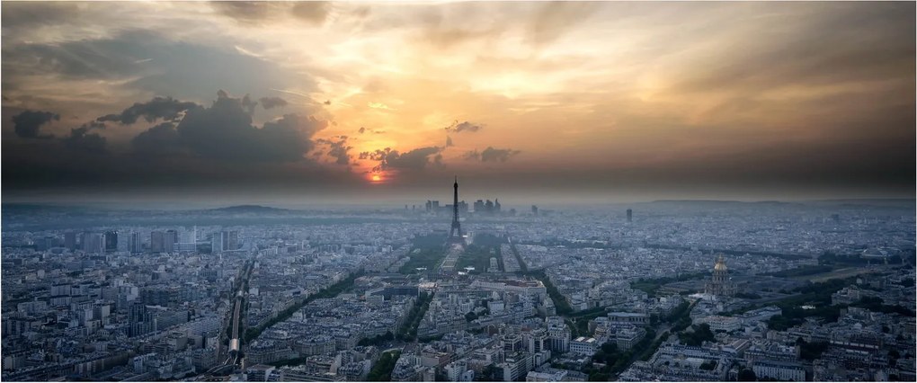 Obraz - Paríž z výšky (120x50 cm)