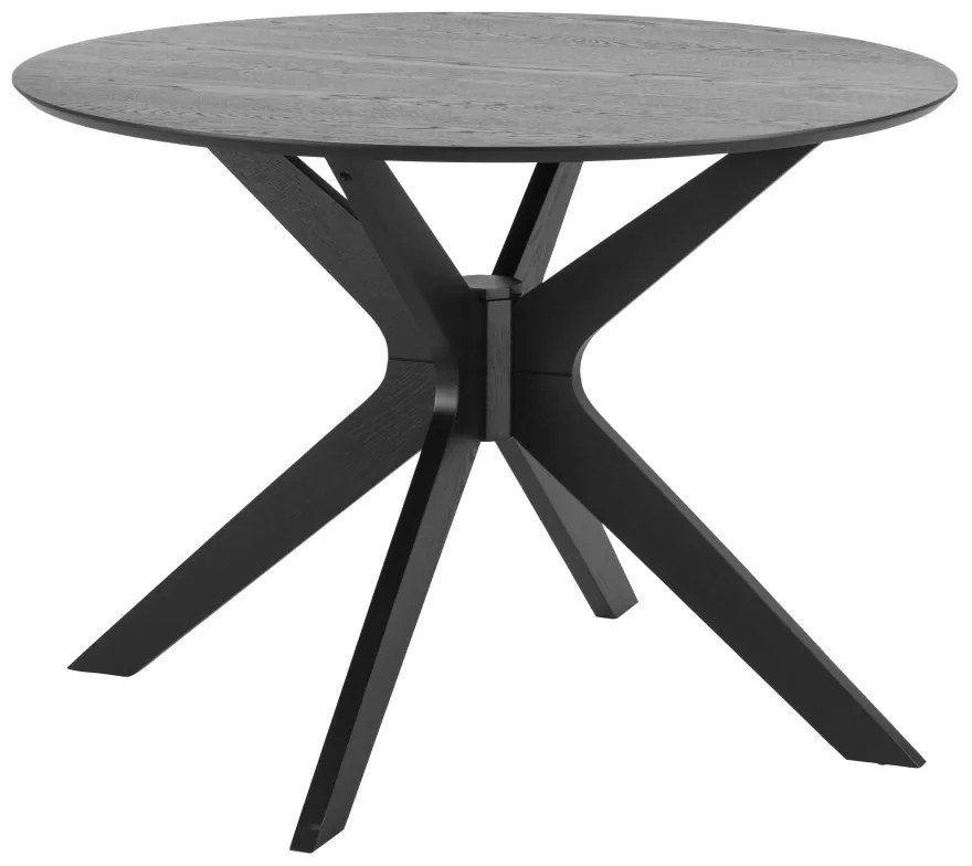Okrúhly jedálenský stôl Neeja 105 cm dub čierny