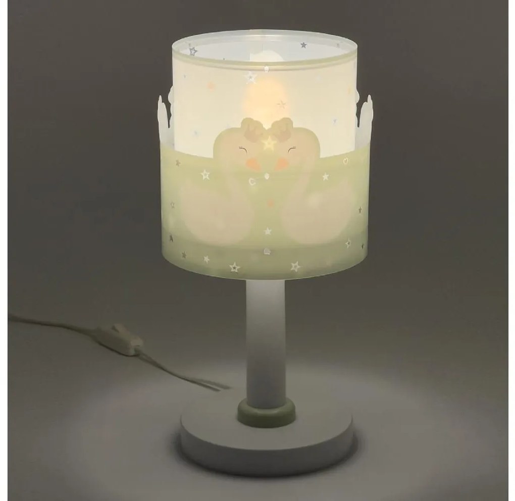 Dalber 61711H - Detská lampička SWEET LOVE 1xE14/40W/230V zelená