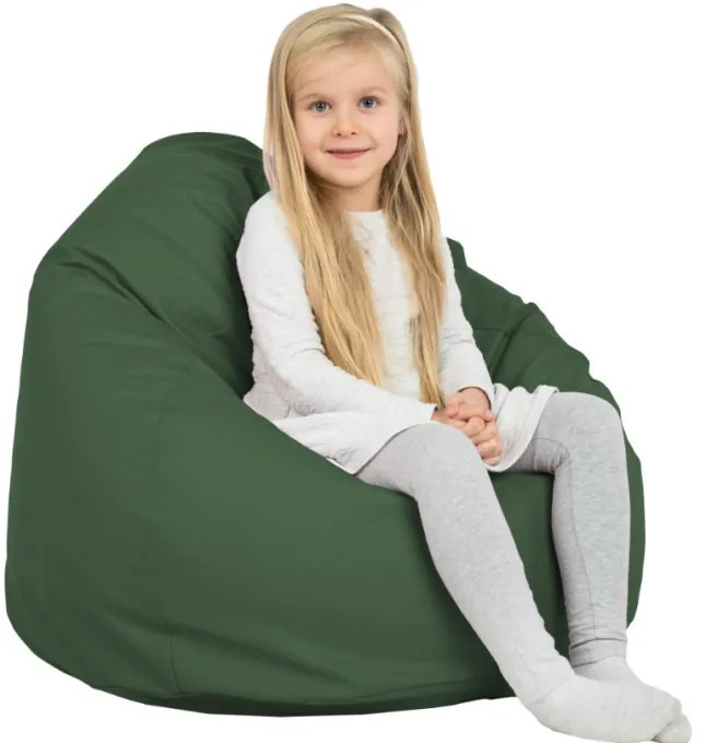 Sedací vak SAKO tmavozelený ekokoža