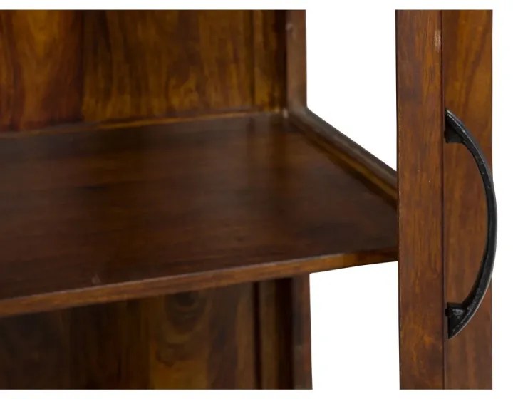 furniture-nabytek.cz - Masívna vitrína Palison z palisandra, lakovaná, tmavo hnedá