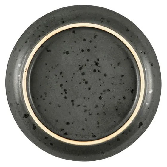 Zelený/čierny dezertný kameninový tanier ø 17 cm Gastro Green/Black – Bitz