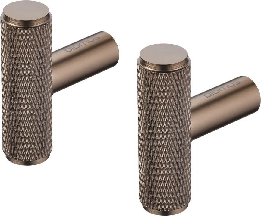 Sivé nástenné kovové háčiky v súprave 2 ks Rof – Blomus