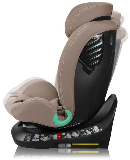 Lionelo - Autosedačka s otočnou základňou BASTIAAN ONE i-Size 40-150 cm Beige Sand