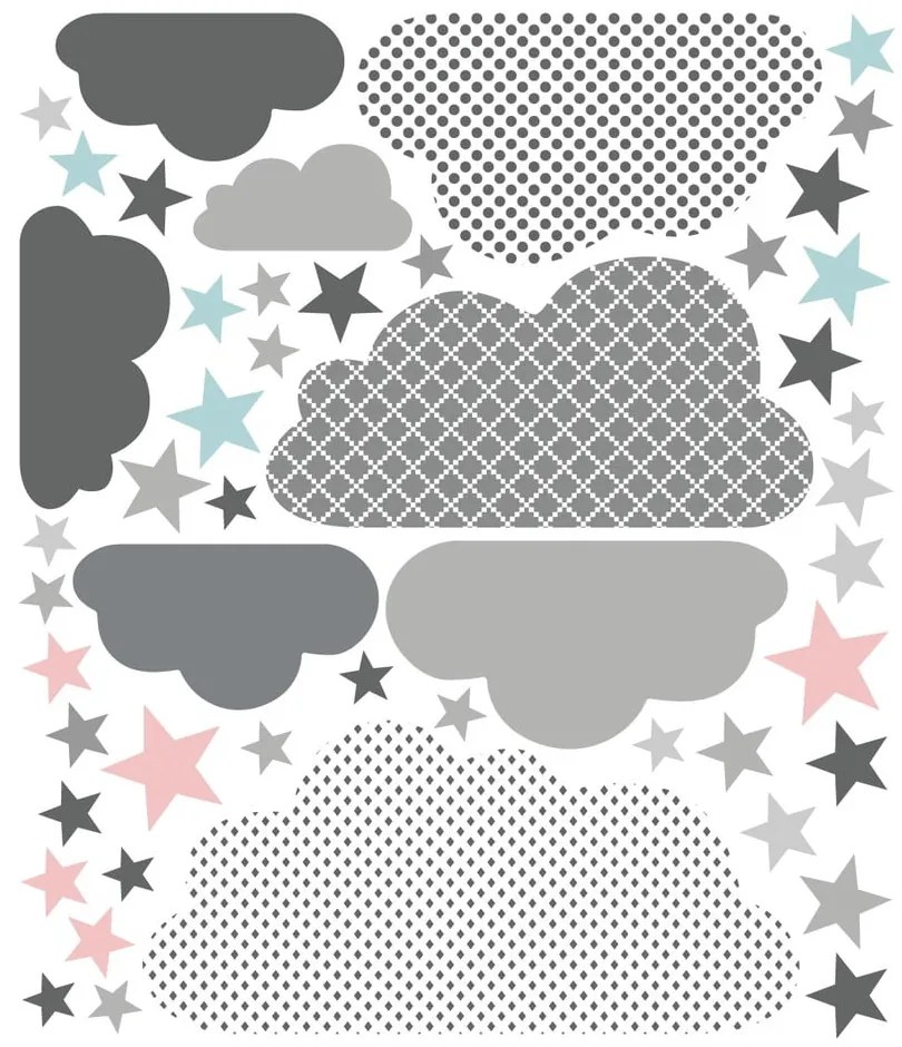 Nástenná samolepka Ambiance Scandinavian Clouds From The Far North