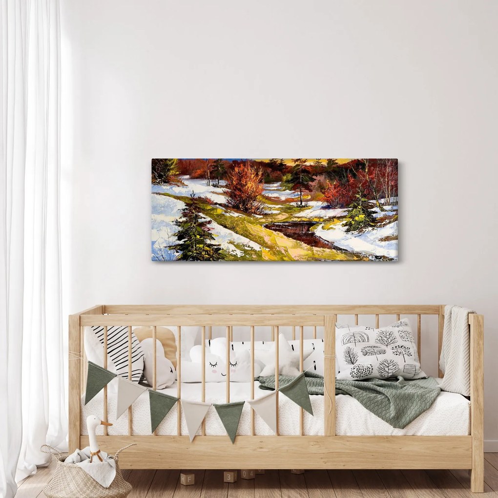 Obraz - Príchod jari (120x50 cm)