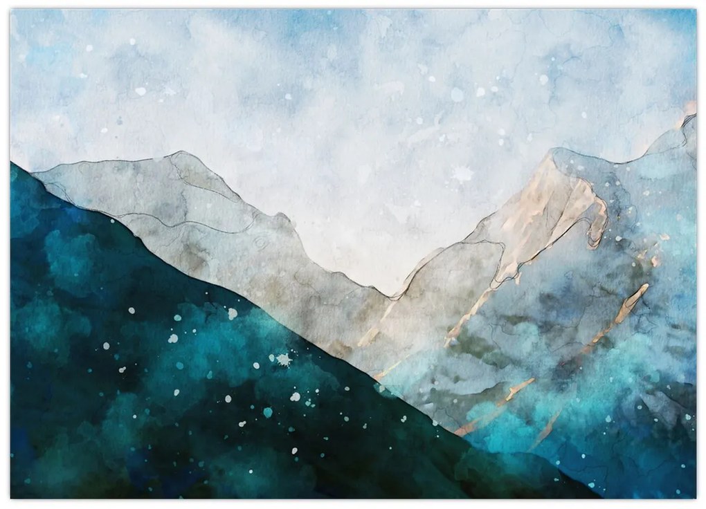 Obraz - Kresba hôr (70x50 cm)