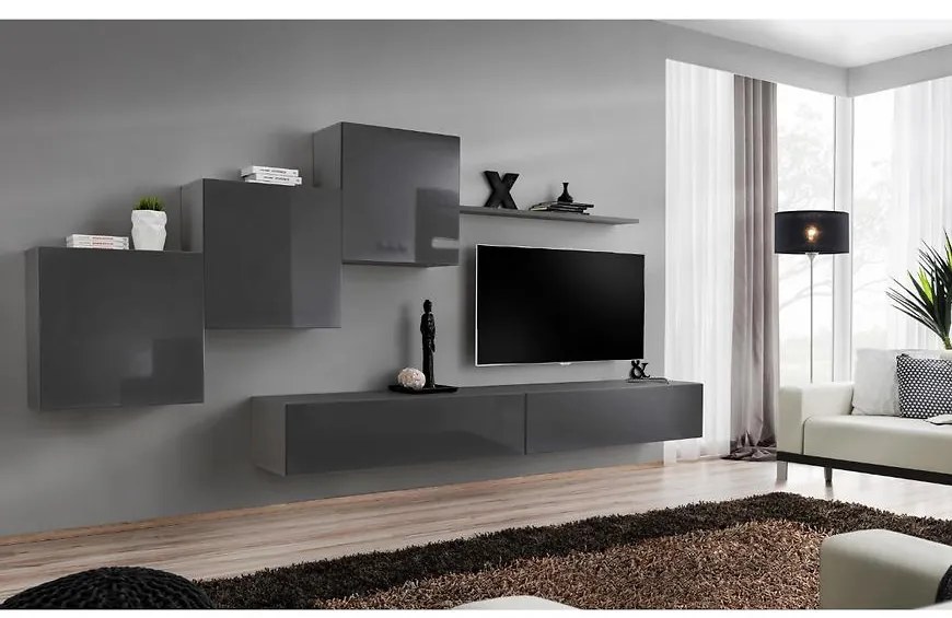 Obývacia stena Switch X Grafit