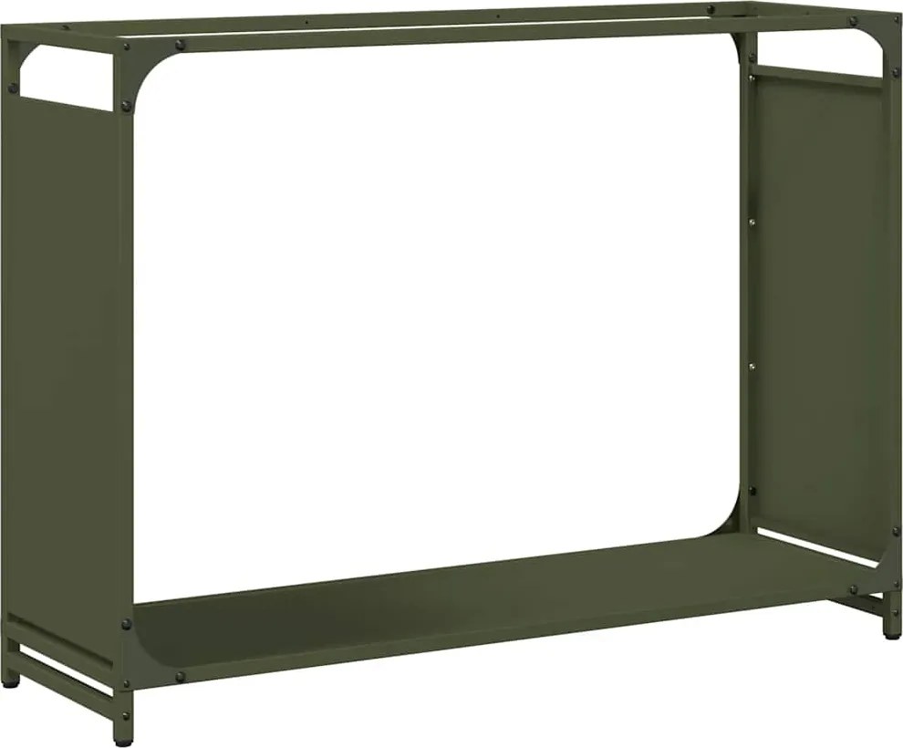 vidaXL Regál na krbové drevo, 90x28x65 cm, za studena lisovaná oceľ