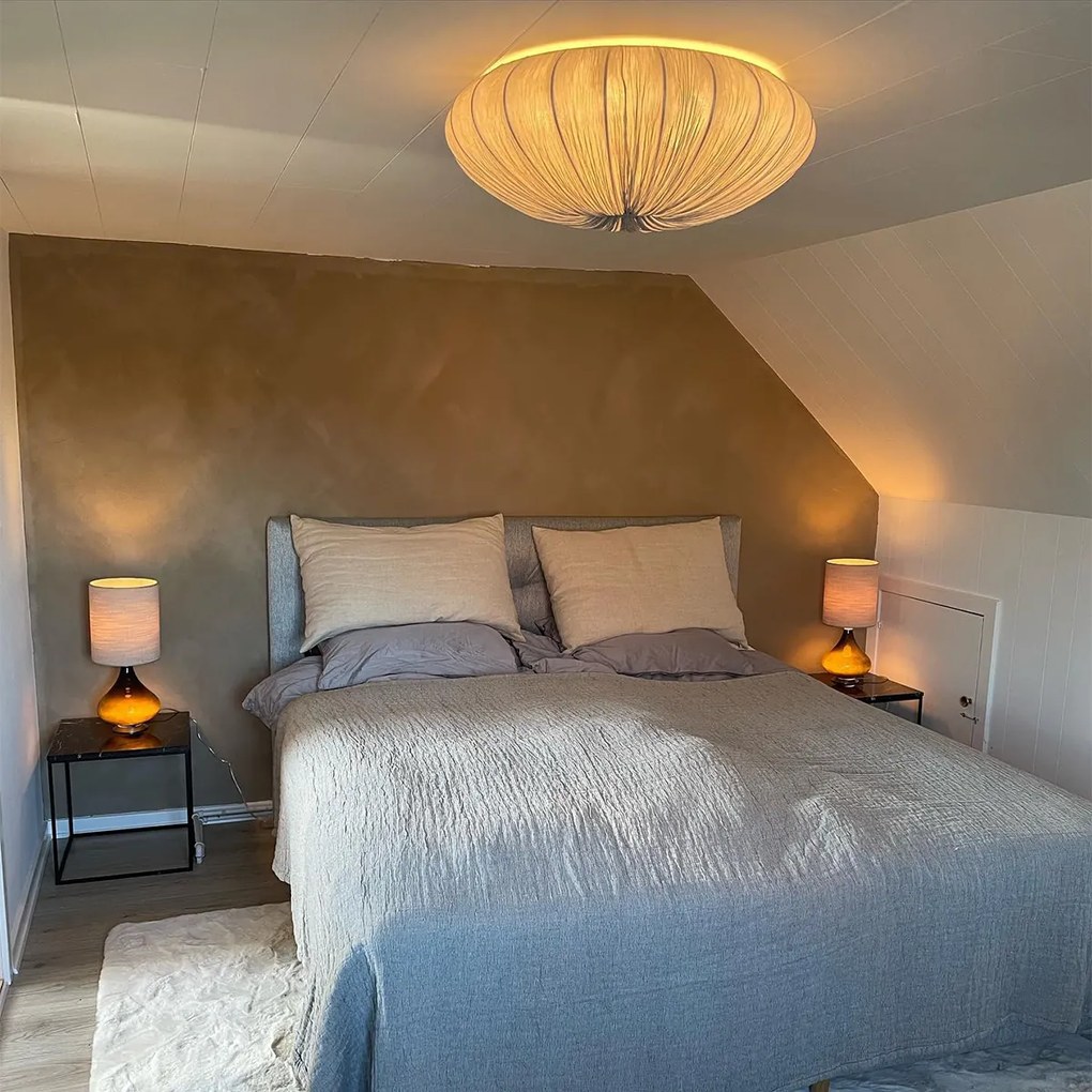 Dizajnové stropné svietidlo sivé 60 cm 5-svetlo - Plu