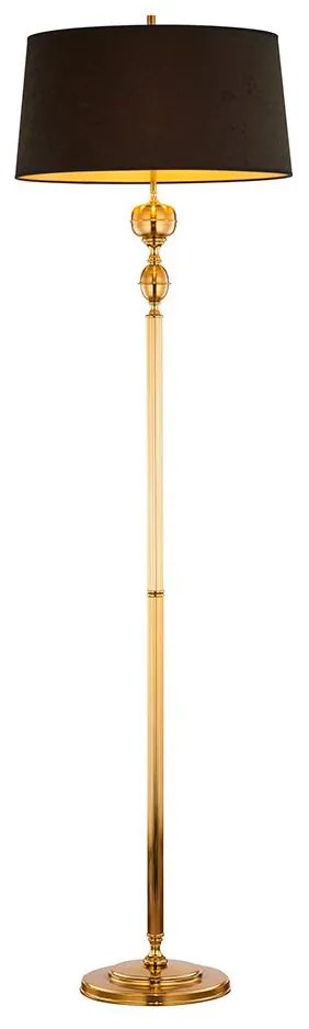 Jupiter 1955 - Stojacia lampa BATUMI 1xE27/40W/230V čierna/mosadz