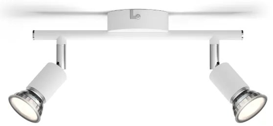 Philips - Bodové svietidlo LIMBALI 2xGU10/50W/230V biela