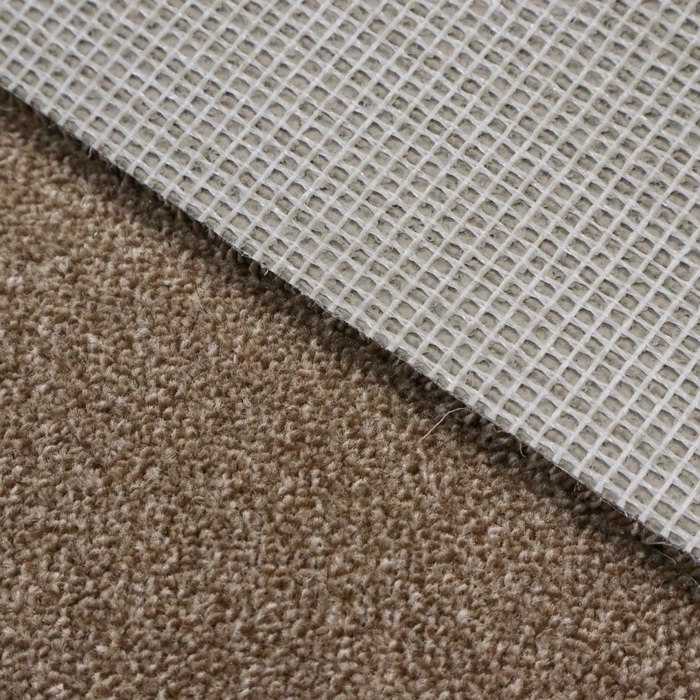 Condor Carpets, Metrážny koberec Prestige 94, na mieru, šíře 4m, hnedá, ab (mriežka), detská izba