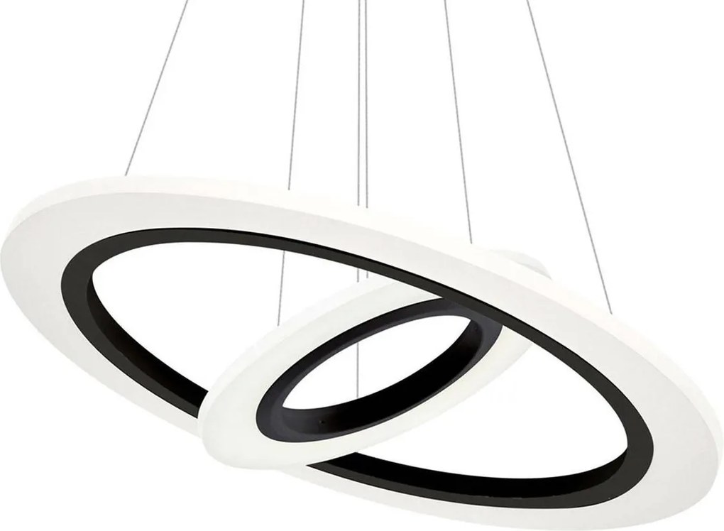 Závesné LED svietidlo Cosmo, 2x LED 36w, b/w