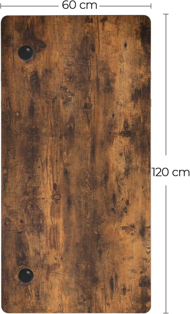 Nastaviteľný písací stôl 60 x 120 cm VASAGLE LSD011B01