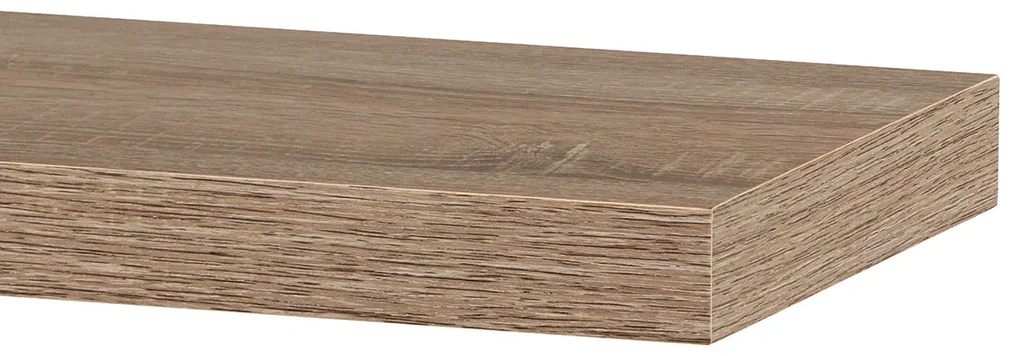 Autronic - Polička nástenná 60 cm, MDF, 3D dekor dub sonoma, baleno v ochranej fólii - P-001 SON1