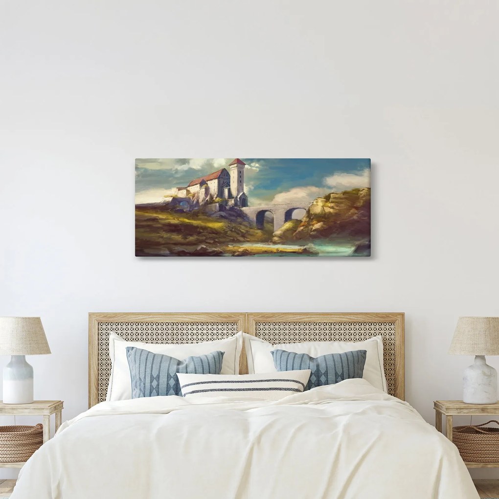Obraz - Stredoveký hrad (120x50 cm)