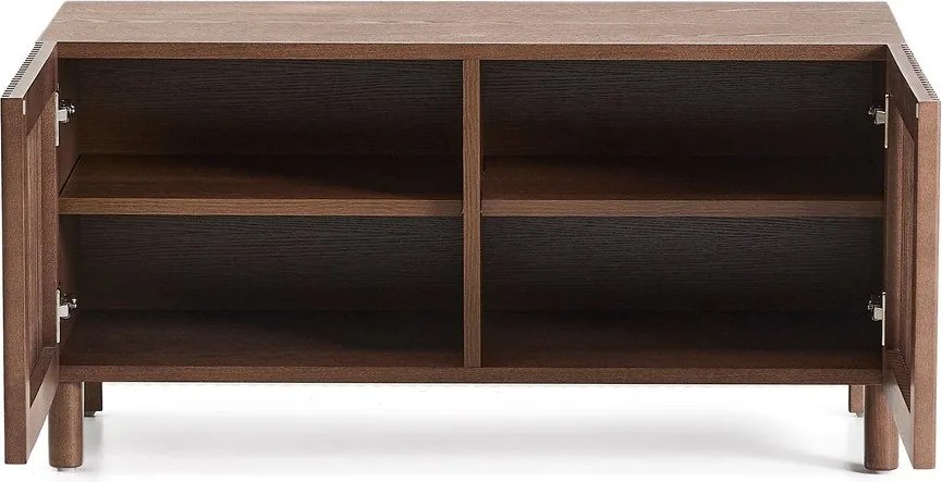 Tmavohnedá skrinka na topánky v dekore jaseňa 98x50x43 cm Beyla – Kave Home