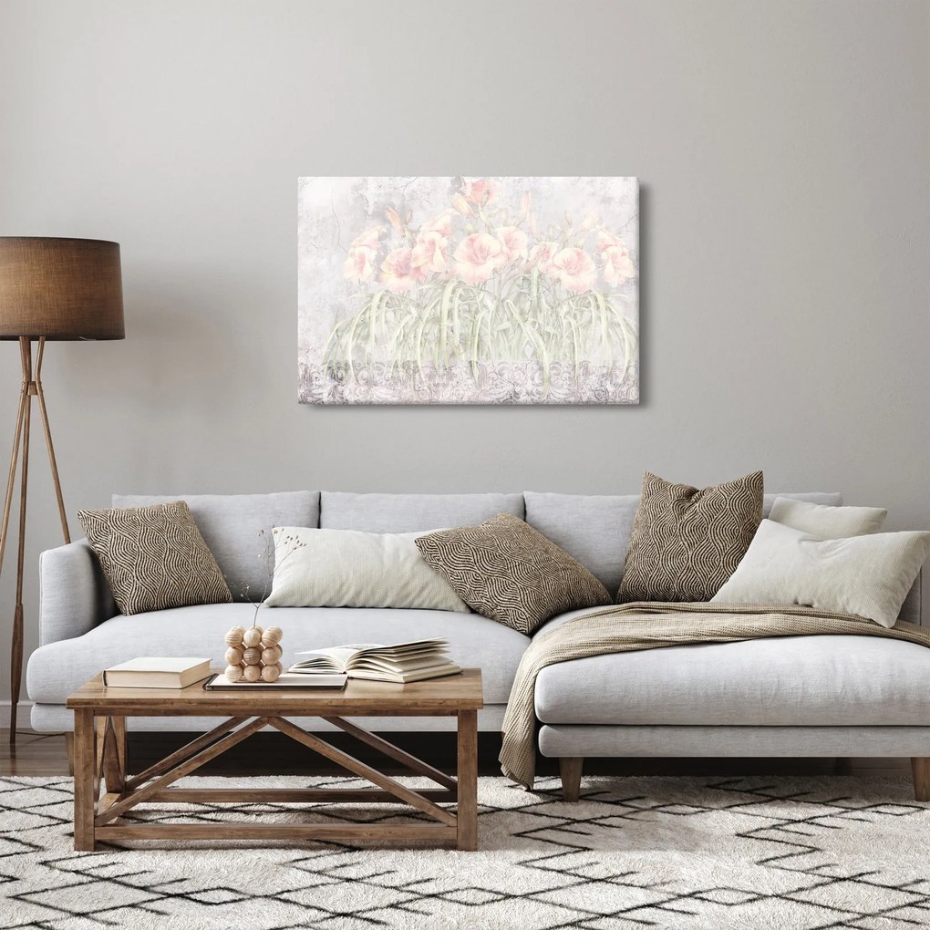 Obraz - Freska ľalií (90x60 cm)