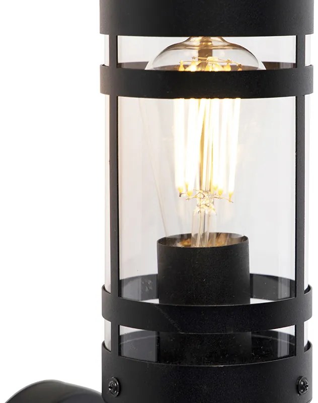 Moderná vonkajšia nástenná lampa čierna IP44 - Gleam