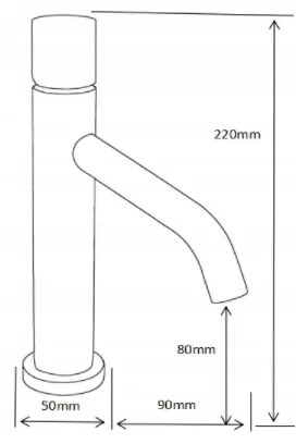 Mexen Rumba One umývadlová batéria, grafit, 73501-66