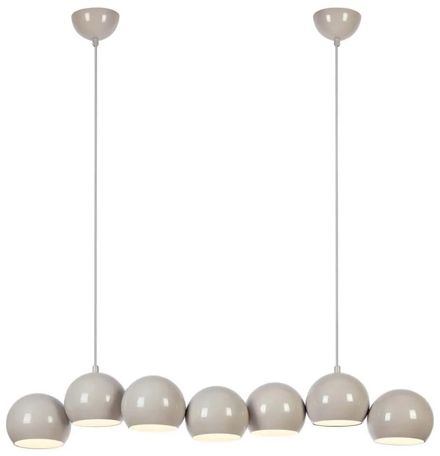 Markslöjd 108914 - Závesný luster na lanku CUPOLO 7xE14/40W/230V sivá