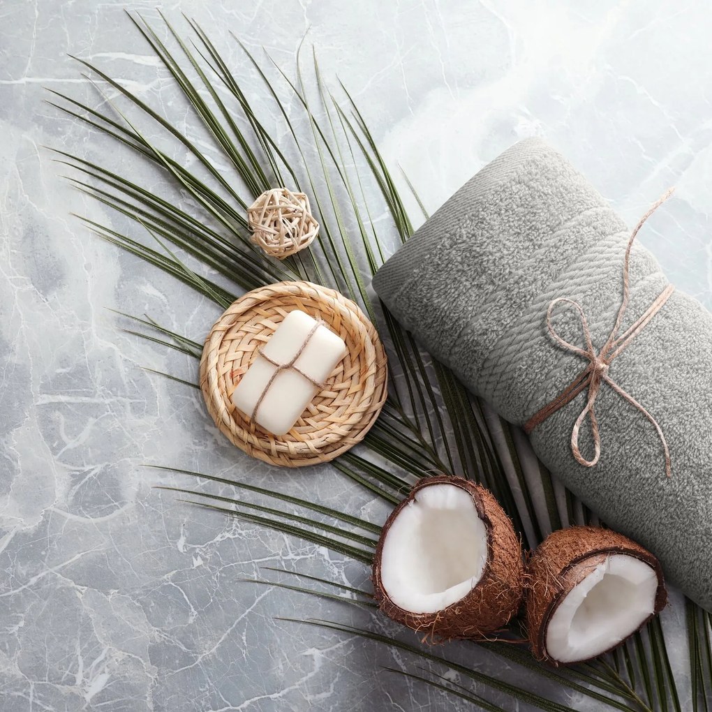 BAVLNENÝ UTERÁK ELMA 50X90 CM KRÉMOVÁ