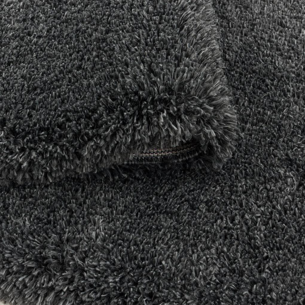Ayyildiz Kusový koberec FLUFFY 3500, Okrúhly, Sivá Rozmer koberca: 160 cm KRUH