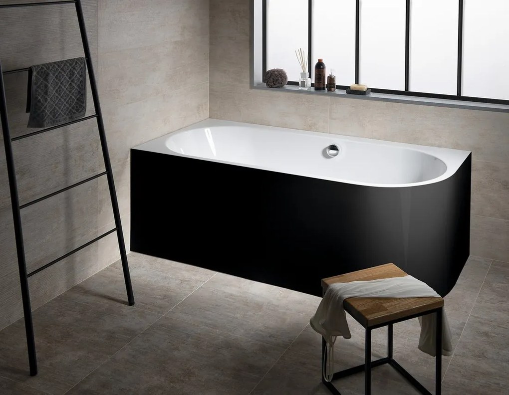 Polysan Polysan, CASCATA L MONOLITH obdĺžniková vaňa 180x80x60cm, kaskáda nerez, 73836ML.100