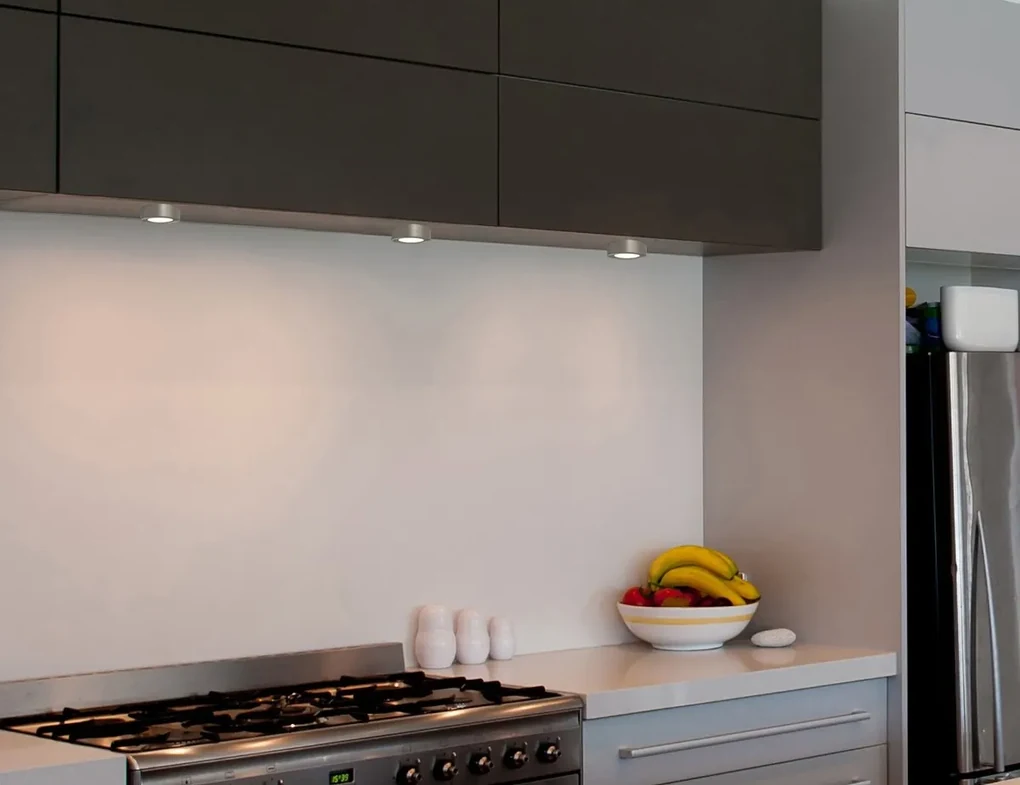 NORDLUX Sada 3x LED svetlo nad kuchynskú linku KITCHENIO, 2W, 6,4cm, okrúhle, strieborné