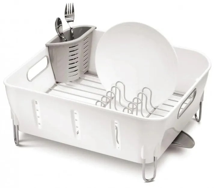 Simplehuman Odkvapkávač na riad Simplehuman - Compact, biely plast