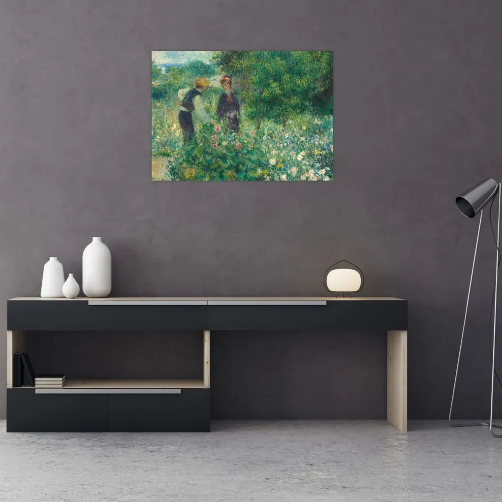Obraz - Auguste Renoir, Picking Flowers, reprodukcia (70x50 cm)