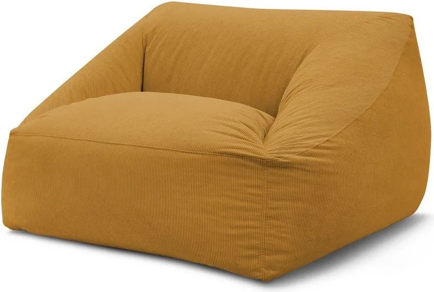 Žltý menčestrový sedací vak Lilibet – Bobochic Paris