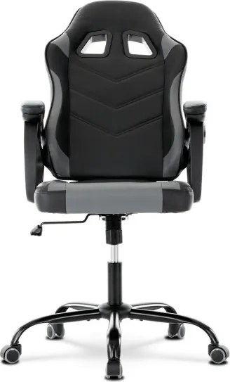 Herná stolička čierna / sivá KA-L626 GREY