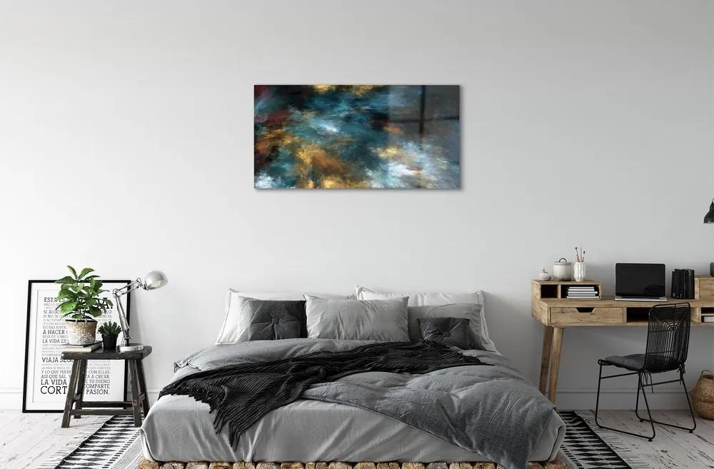 Sklenený obraz farebné kaša 120x60 cm
