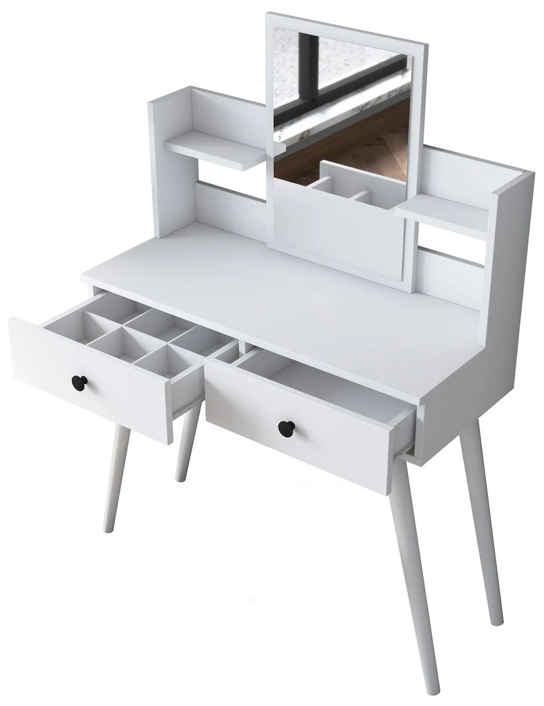 Toaletný stolík Margot 02 biely